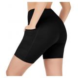 Size 10 Nirlon Biker Shorts with Pockets for Women