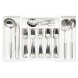 WALKA Drawer Organizer: 8-Compartment Expandable U