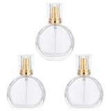 3Pcs 25ml Refillable Crystal Glass Atomizer Empty