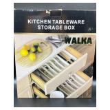 Kitchen tableware storage expands box White