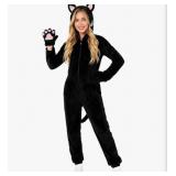 Size XL Cat Costume for Women Halloween Fleece Leo