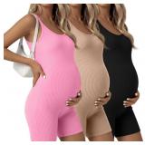 Size XL pink black and brown 3 Pack Maternity Jump