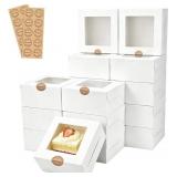 LOT OF 3~~ Homrelaxy 13 Pcs 6x6x3 Inch White Baker