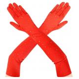 Lot of 3, Size Medium Glitter Long Gloves Women Fo