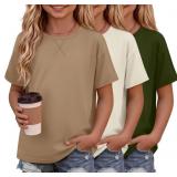 SIZE 9/10~~ cream, army green, khaki ~~ 3 Pack Gir
