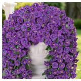 4Pcs Artificial Hanging Flowers for Outdoor Fake M