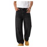 XL EMMIOL Baggy Jeans Men Wide Leg,Y2k Hip Hop Ska