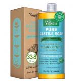 Yoken Pure Castile Liquid Soap 33.8 Oz Unscent add