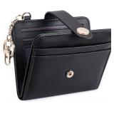POIUGOYA Slim Wallet for Women RFID Card Holder Ke