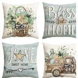 Lot of 3 Sets, 4 PCs AVOIN colorlife Bless Our Hom