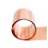 Pure Copper Metal Foil Roll, 0.3mm Thickness x 100