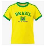 Size 7/8T Brazil Unisex Soccer Jerseys Short Sleev