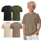 SIZE 11/12~~ (white, black, gray, khaki)~~4 Pack T