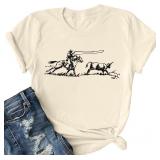 SIZE MEDIUM ~~LOTUCY Western Rodeo Shirt Women Cow