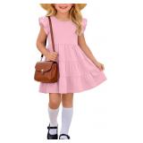 Girls Ruffle Sleeve Dress