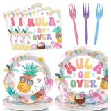 96Pcs Summer Birthday Party Supplies Pool Paper Pl