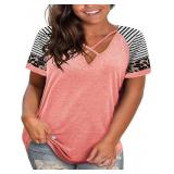 Size XXL Haloumoning Plus Size Tops for Women Summ