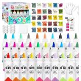 30 Colors Tie Dye Kit, Fabric Dye Set for Kids Adu