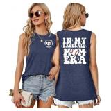 Size med Baseball Mom Shirt Tank Tops Baseball Lov
