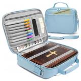 SUNEE Bible Cover for Women, Large Bible Bag w/Sho
