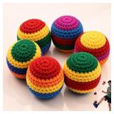 6-Pack Footbag: Durable Soft Kick Balls for Juggli