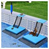 WPOZD Pool Animal Escape Ramp, Floating Rescue Pla