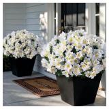 8 Bundles 14"Artificial Silk Camellia Flower Bouqu