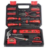 SPICIMOMO Basic Home Red Tool Kit - 38 Pieces Tool