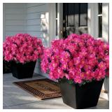 8 Bundles 14"Artificial Silk Camellia Flower Bouqu