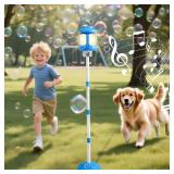 Blue Bubble Machine for Kids Bubble Blower Maker w