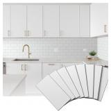 100-Pack Peel and Stick Backsplash Soft White Subw
