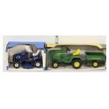 (2) pieces; "Blueprint Replica" John Deere Lawn