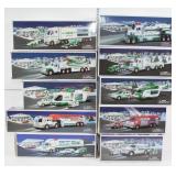 (10) pieces; Hess trucks to include years, 1997,