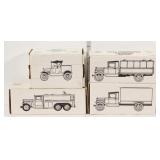 (4) pieces; Ertl, 1918 Runabout Ban truck