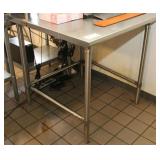 John Boos Model ST6-3636SBK Work Table, SS