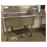 John Boos Model E2S8-18-12R18-X double well sink John Boos Model E2S8-18-12R18-X double well sink