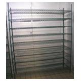 Focus Green Epoxy Coated Wire Shelf Unit 72"W x21"