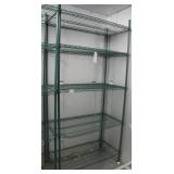 Focus Green Epoxy Coated Wire Shelf Unit 42"W x21"