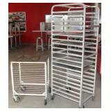 (2) sheet pan racks, 1-Winco ALRK-15 (2) sheet pan racks, 1-Winco ALRK-15