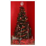 Christmas Tree with decorations and presents