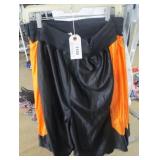 AND 1 BLACK/ORANGE SHORTS