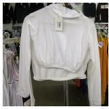 JB BLOOMERS CROP TOPS WHITE