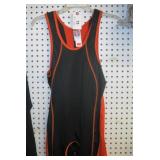 BRUTE BLACK/ORANGE WRESTLING SINGLET