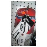 RAWLINGS BATTING GLOVES BLACK