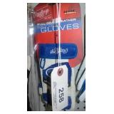 RAWLINGS BATTING GLOVES ROYAL BLUE