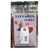 JB BLOOMERS RED CHEER BRIEFS