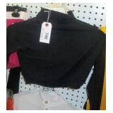 JB BLOOMERS CROP TOP BLACK