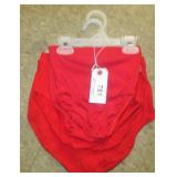 JB BLOOMERS RED CHEER BRIEFS