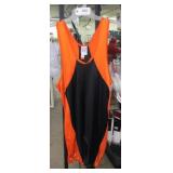 BRUTE BLACK/ORANGE WRESTLING SINGLET