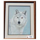 "Timber Wolf" orig watercolor by Rod Arbogast,